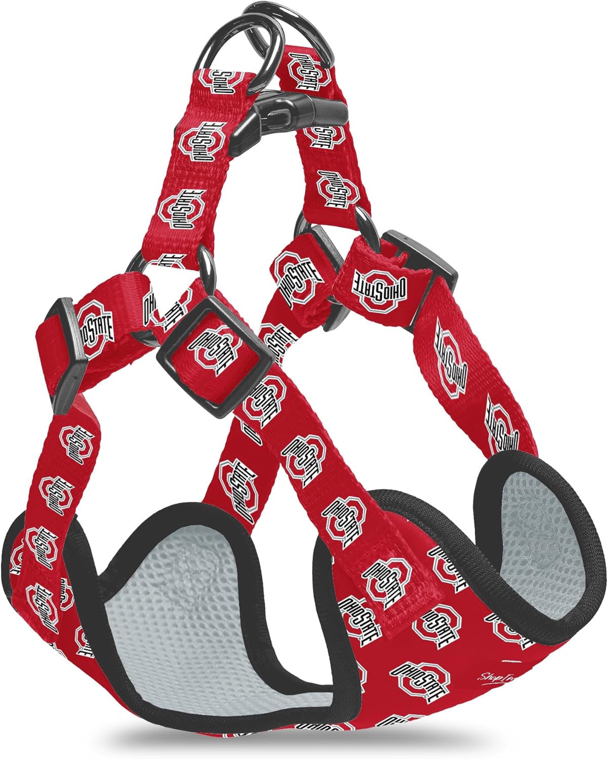 Ohio State Buckeyes Step-in Dog Harness - Comfortable and Sturdy