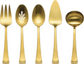 Lenox Portola Satin Gold 5-Piece Hostess Set for Elegant Dining