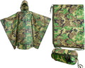 USGI Industries Military Style Poncho Multi Use Rip Stop Camouflage