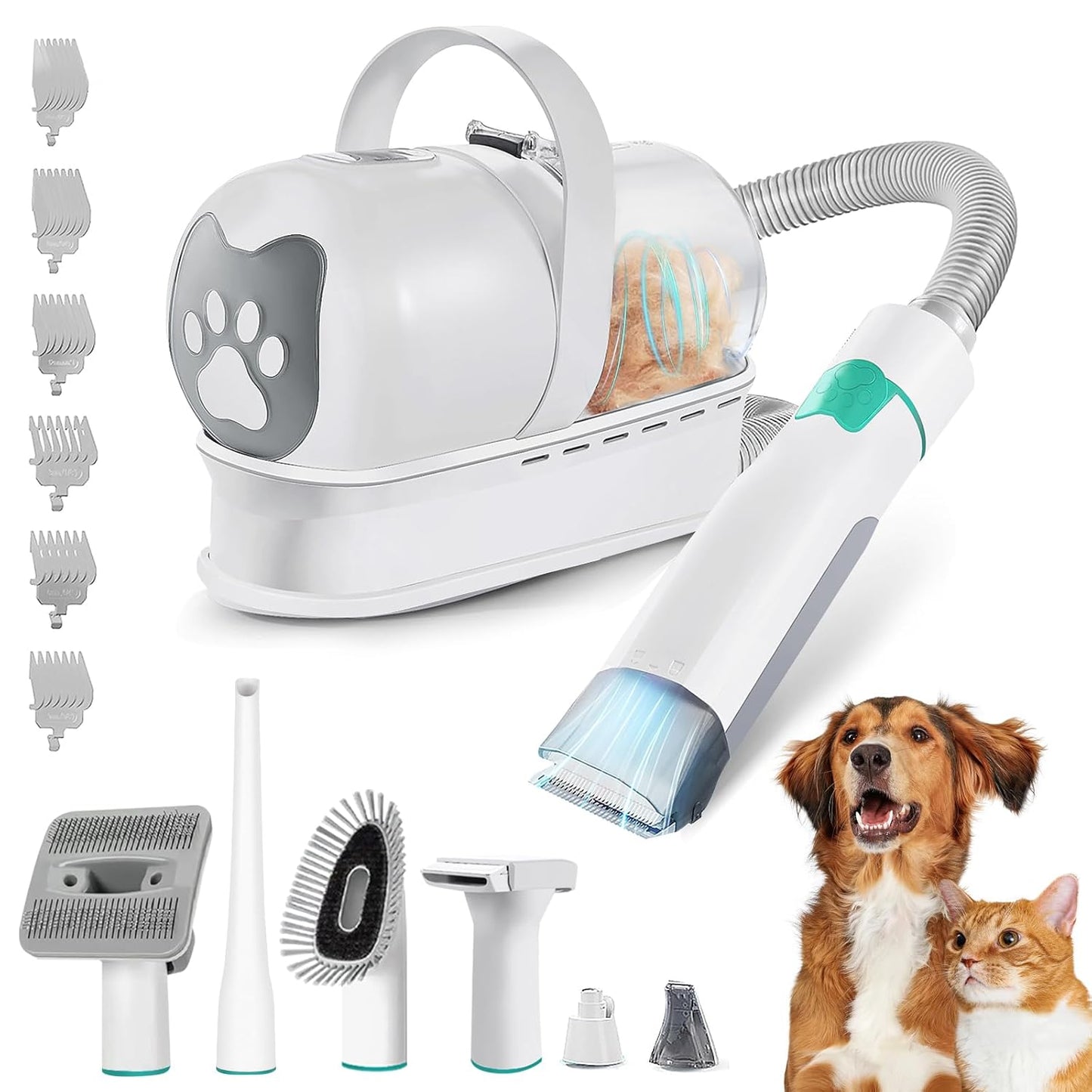 Pro 7-in-1 Pet Grooming Vacuum - Shedding Made Easy!