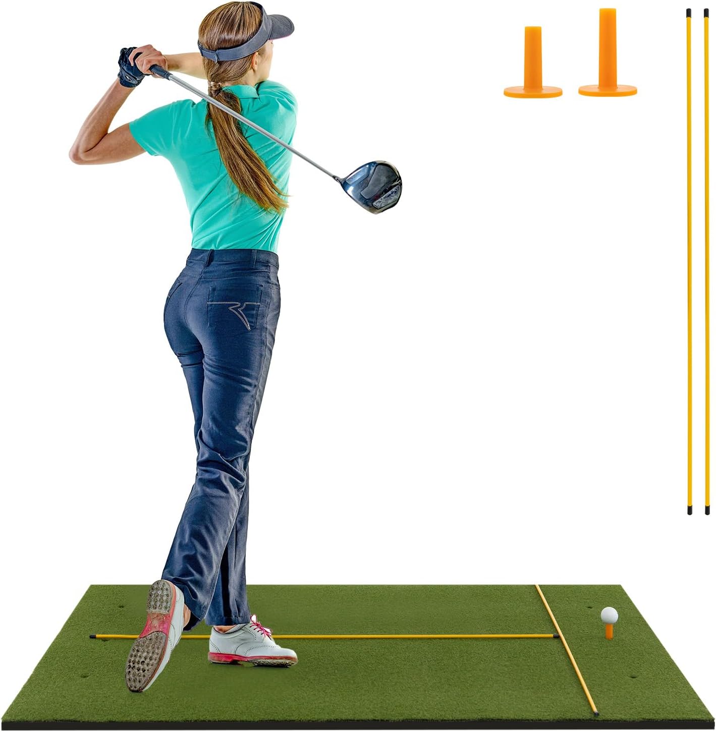 Premium Goplus Golf Mat - Indoor/Outdoor Practice