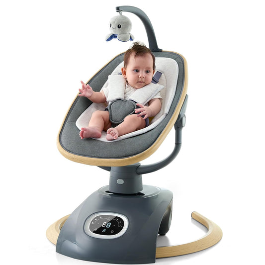VaVaSoo Electric Baby Swing: 5-Speed Multi-Motion Rocker with Wireless Music & Remote Control
