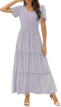Zattcas Womens 2025 Long Summer Floral Boho Maxi Dress - Flattering