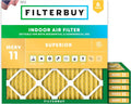 Filterbuy 22x22x1 Air Filter MERV 11 Superior Pet & Allergy Defense
