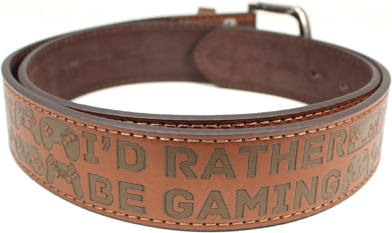 I'd Rather Be Leather Belt 1.5 - Gift for Golf, Hunting, Fishing by BC Belts