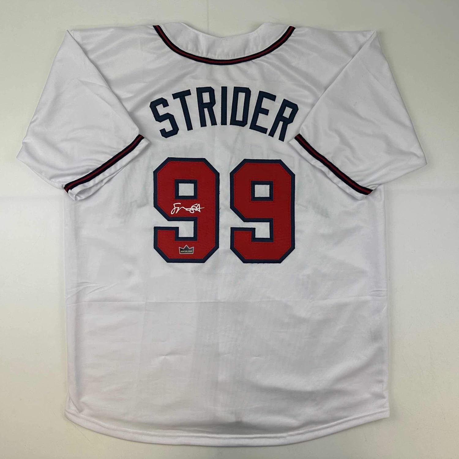 Facsimile Autographed Spencer Strider Atlanta Jersey XL Size