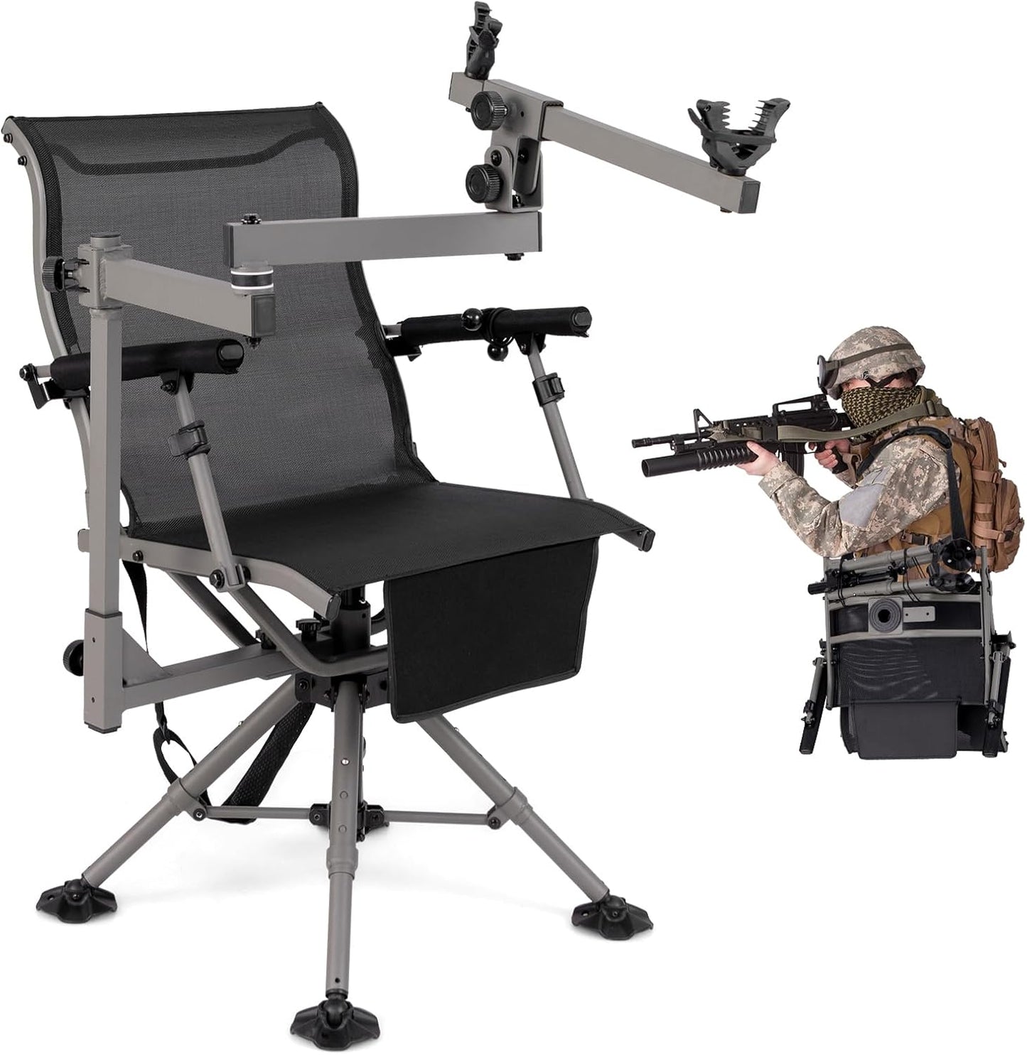 Giantex 360 Swivel Hunting Chair with Adjustable Features