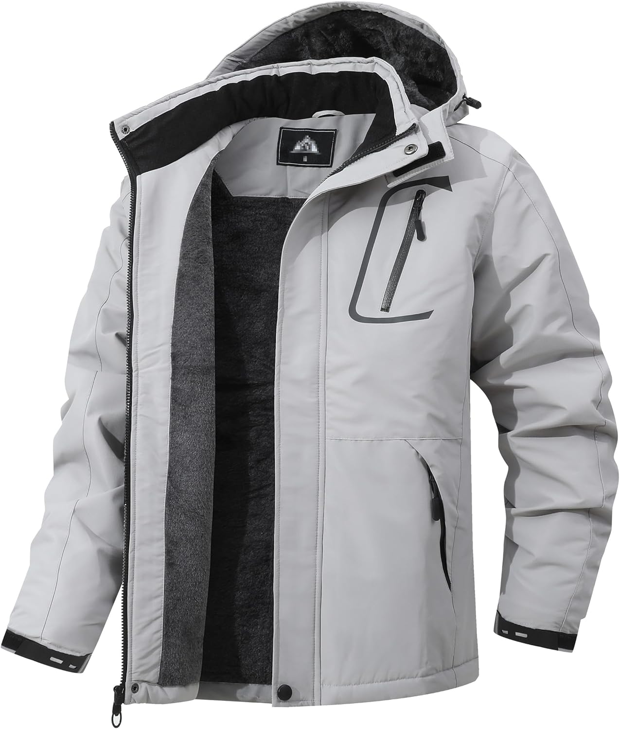 Men's Mountain Winter Coat Waterproof Fleece Ski Jacket
