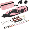 WORKPRO Pink 12V Cordless Rotary Tool Kit - Compact Craft Power