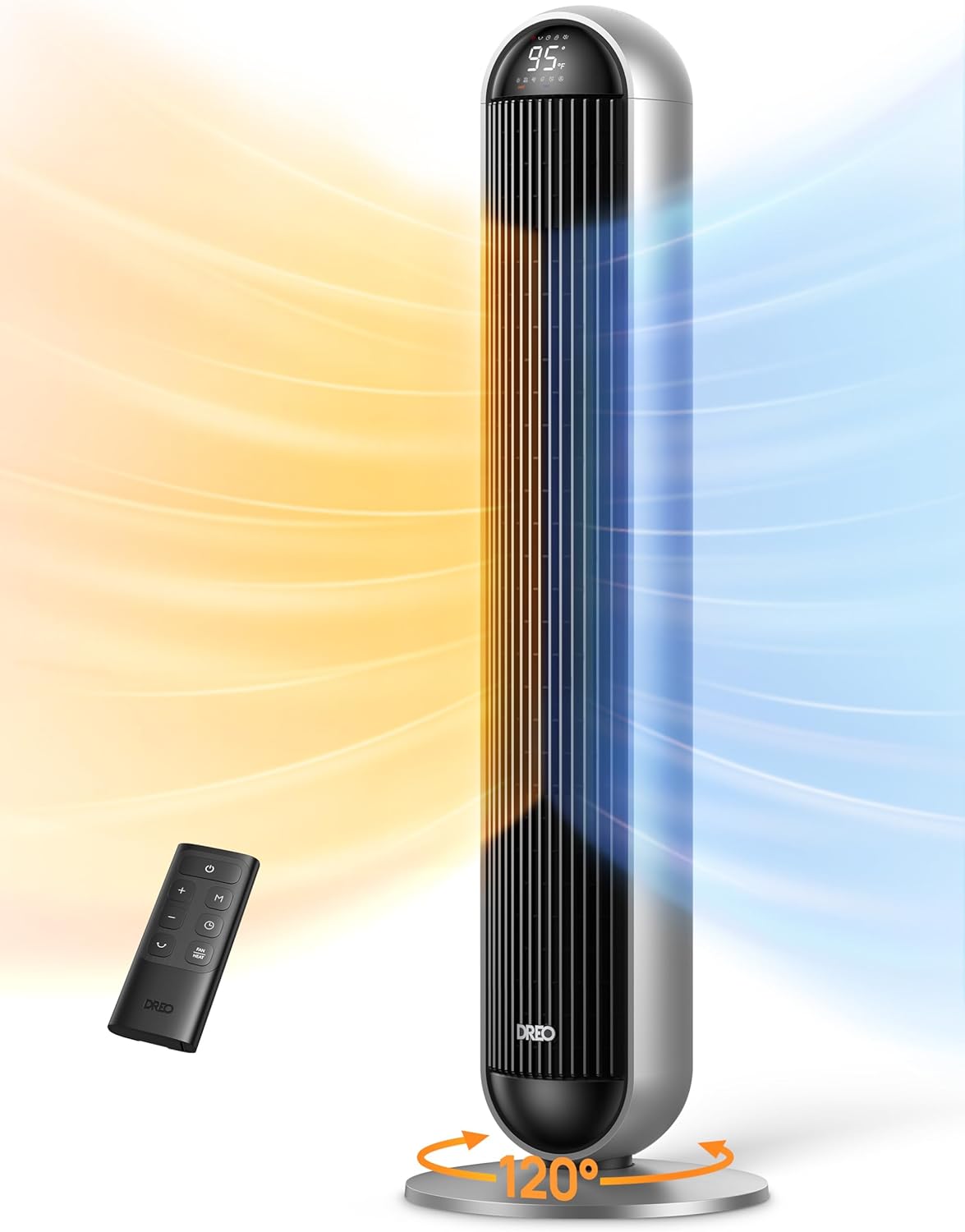 Dreo Tower Fan Heater: 29.2ft/s, 17 Levels, 6 Modes!
