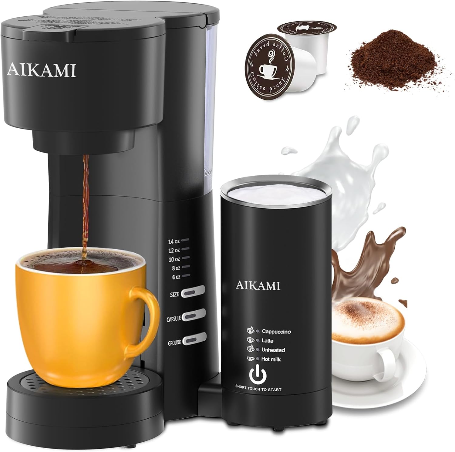 AIKAMI Single Serve Coffee Maker - Brew Your Perfect Cup!