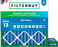 10x10x2 MERV 13 Air Filter 2-Pack - Electrostatic Pleated Defense