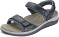 Orthopedic Leather Malibu Adjustable Sandals - Supportive Women's