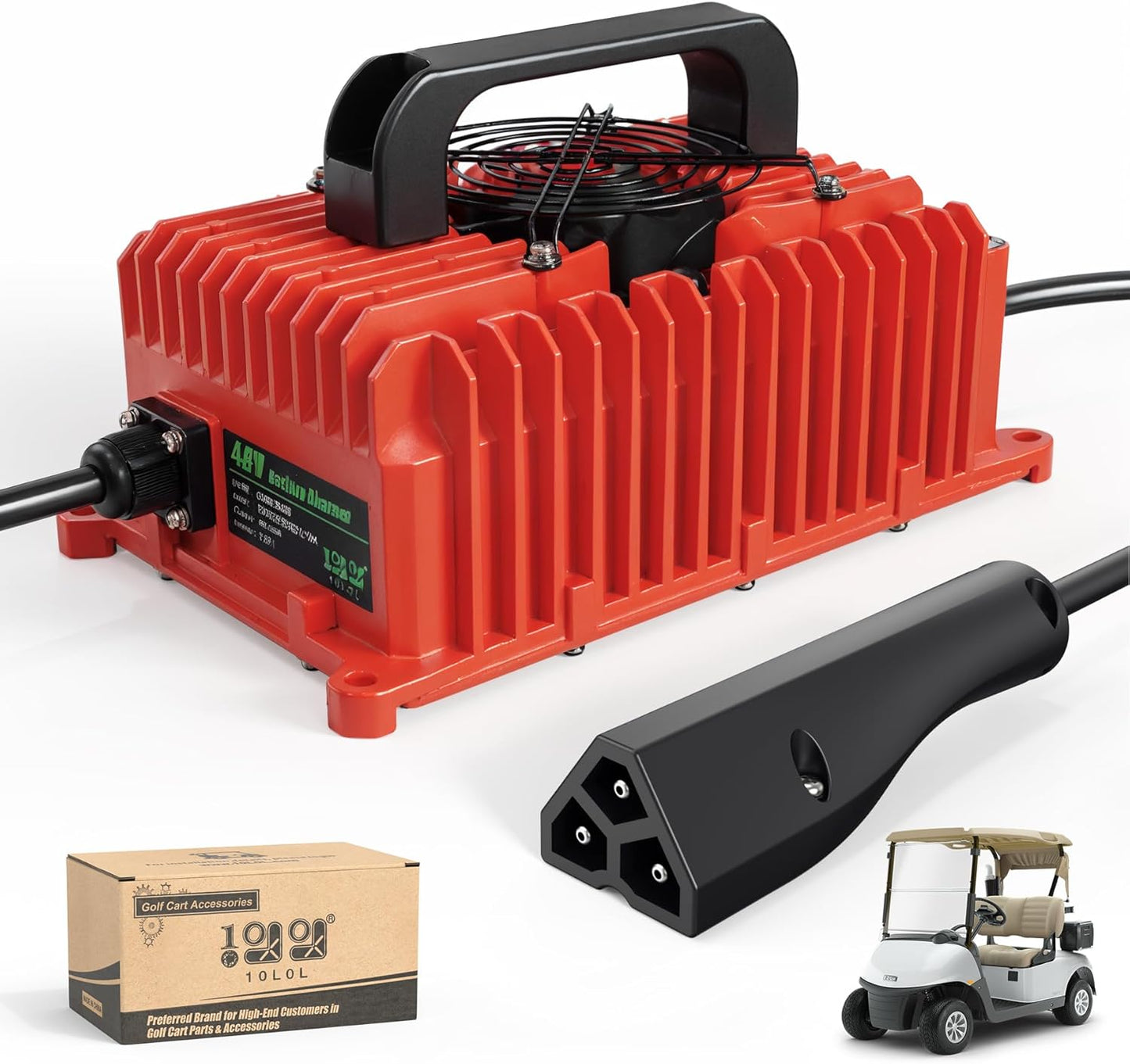 10L0L Smart 48V Golf Cart Charger - Fits Lead-Acid & Lithium