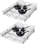 OCG Kitchen and Bathroom Pull Out Cabinet Organizer Set of 2