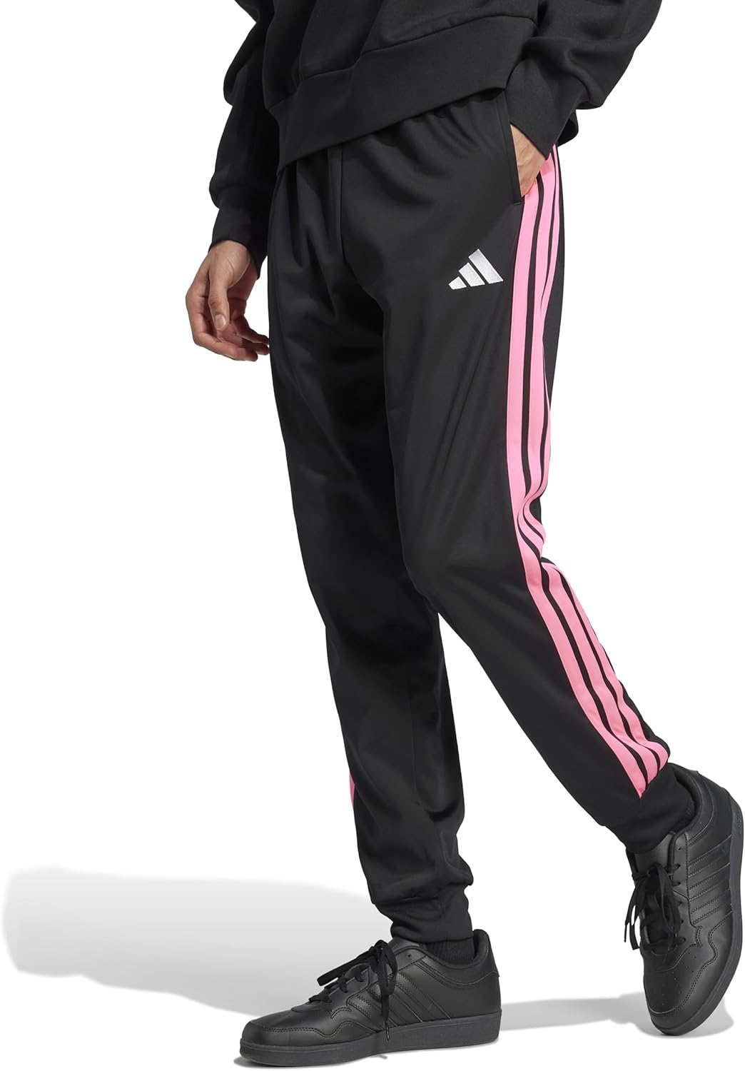 adidas Men's 3-Stripes Tricot Tapered Track Pants for Comfort