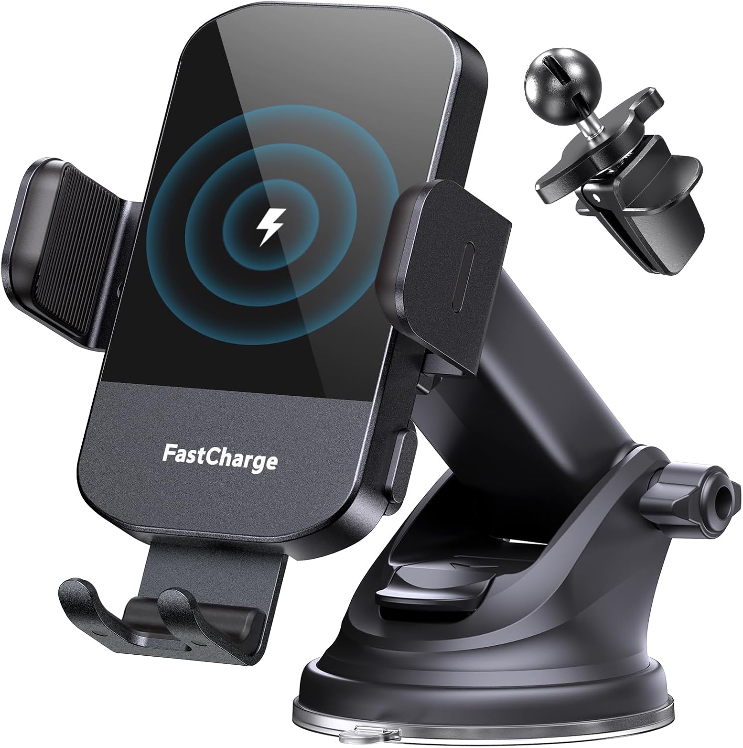 CHGeek 15W Fast Wireless Car Charger - Securely Charges iPhone & Samsung