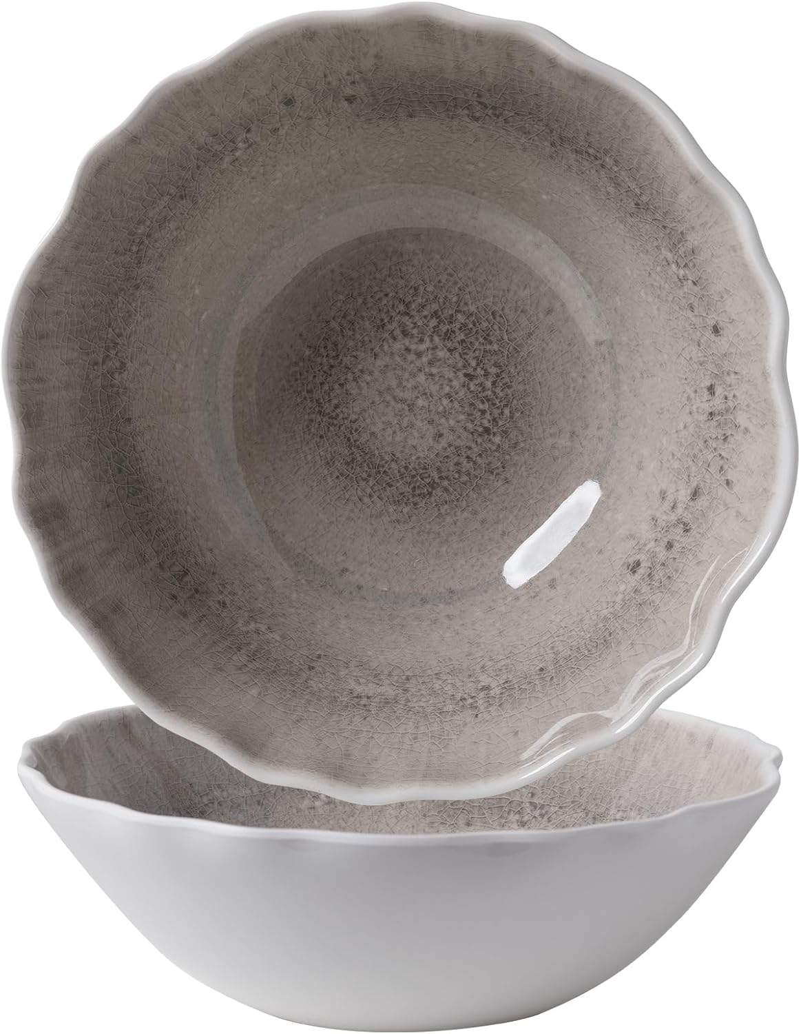 Melamine Serving Bowls Set of 2, Perfect for Any Occasion