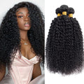 Curly Human Hair Bundles Kinky Curly 8 10 12 in - Soft, Thick Wefts