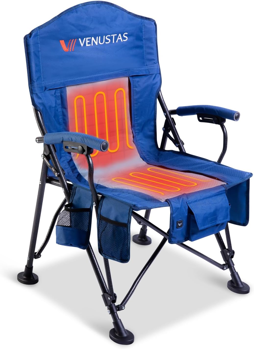 Venustas Heated Camping Chair: 10H Heating, Portable & Comfortable