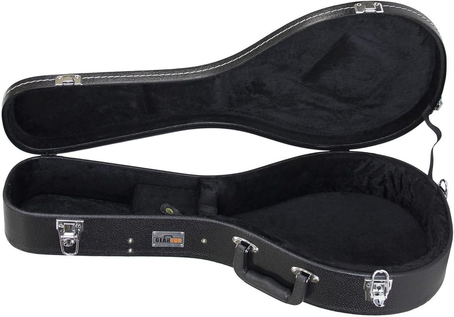 Gearlux A-Style Mandolin Hard Case with Lock and Key Features