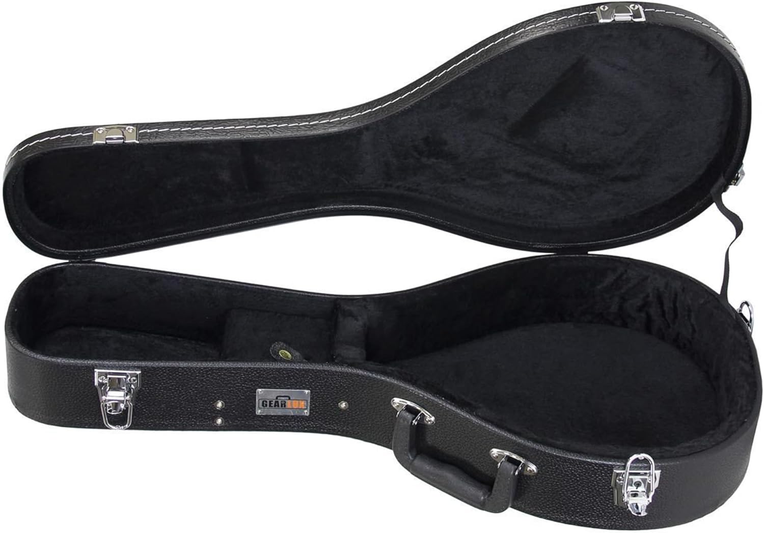 Gearlux A-Style Mandolin Hard Case with Lock and Key Features