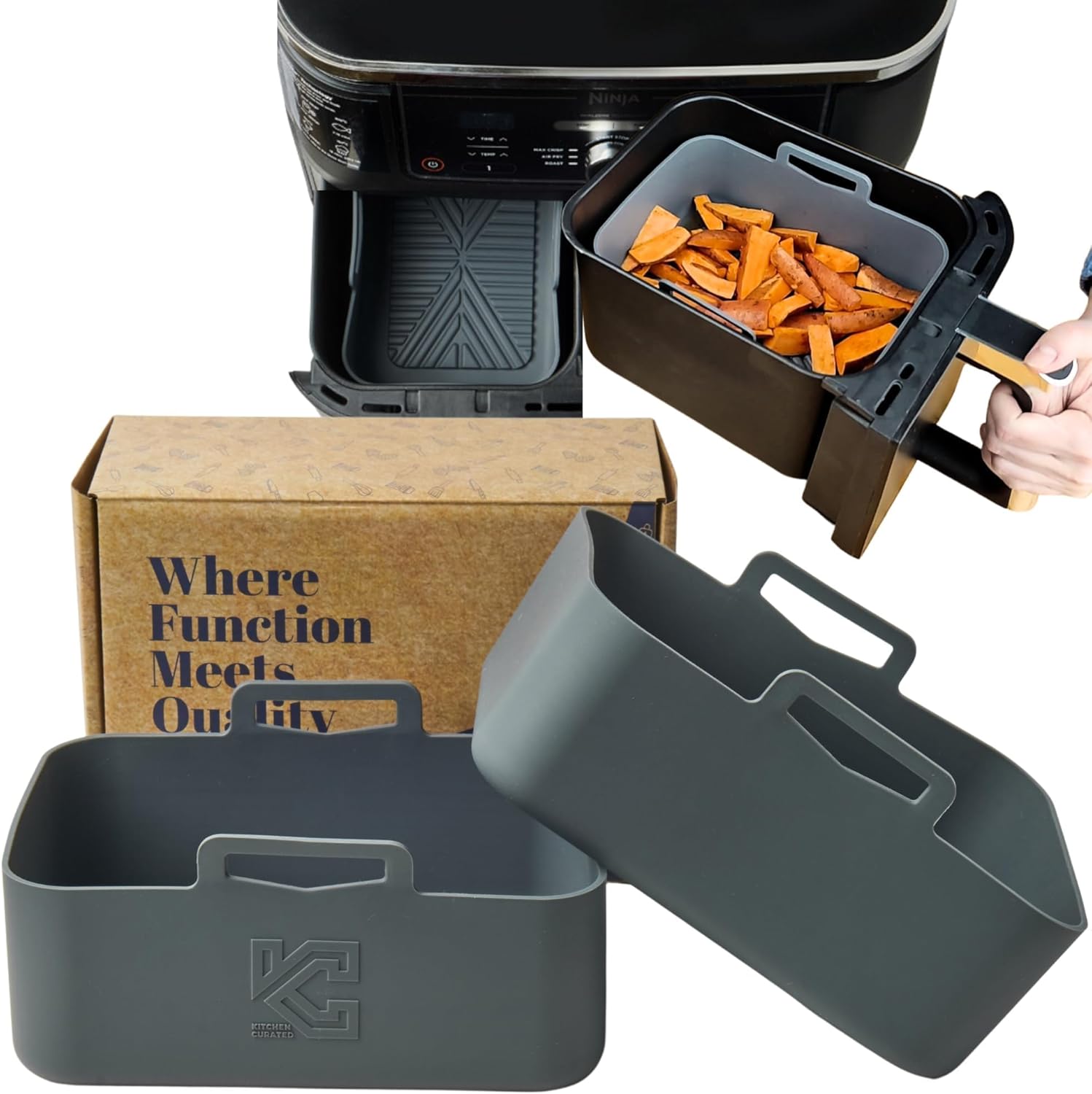 Custom Reusable Air Fryer Liners by Kitchen Curated