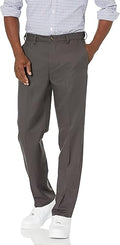 Men's Classic-Fit Expandable-Waist Flat-Front Dress Pant - Comfortable