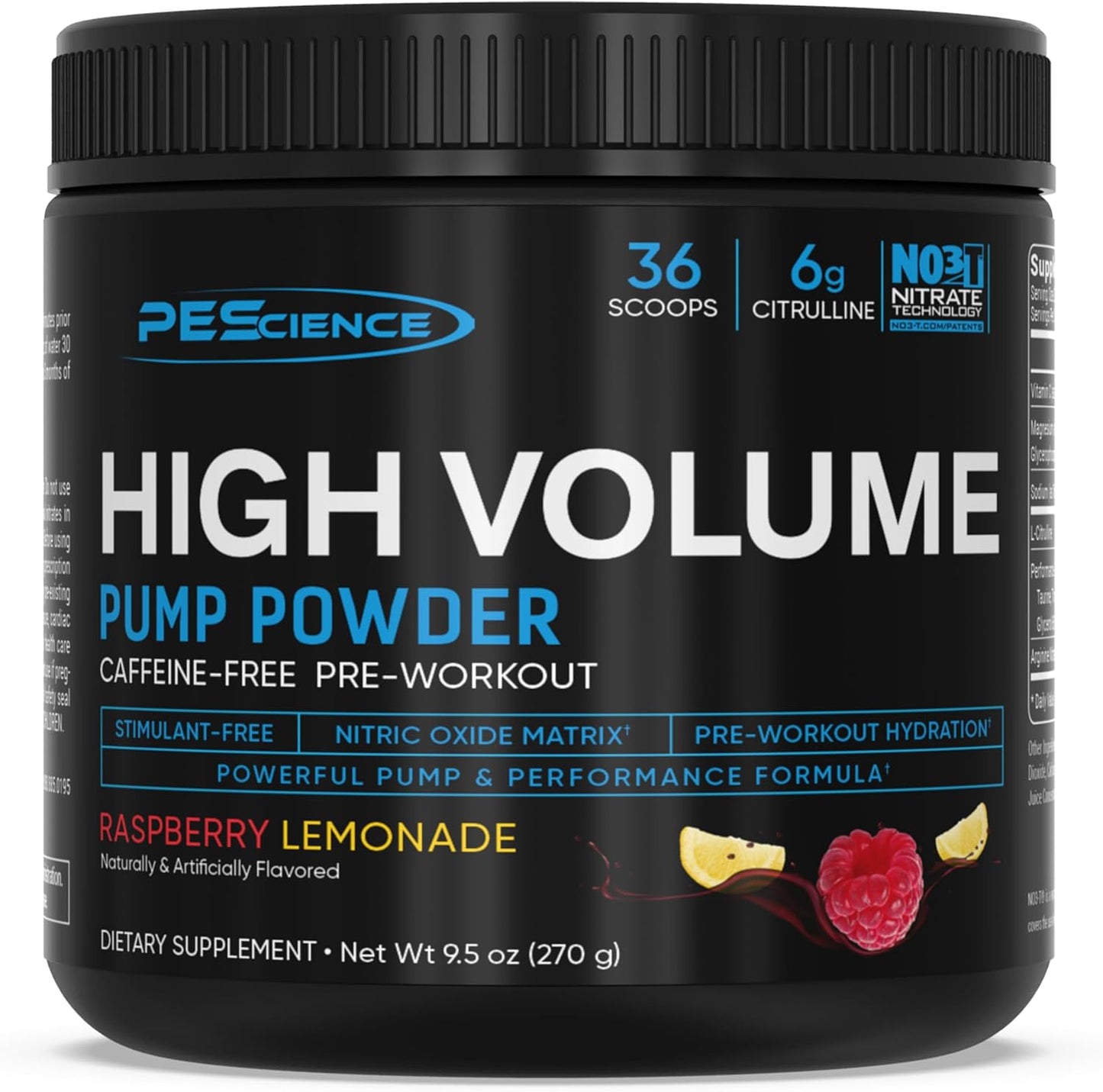 PEScience High Volume Stim-Free Pre Workout for Intense Pumps