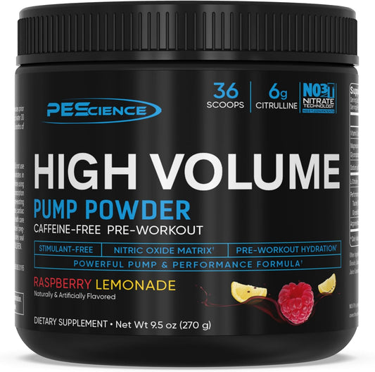 PEScience High Volume Stim-Free Pre Workout for Intense Pumps