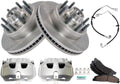 TRQ Front Brake Pad & Rotor Kit Ceramic Compatible with Ford E-Series