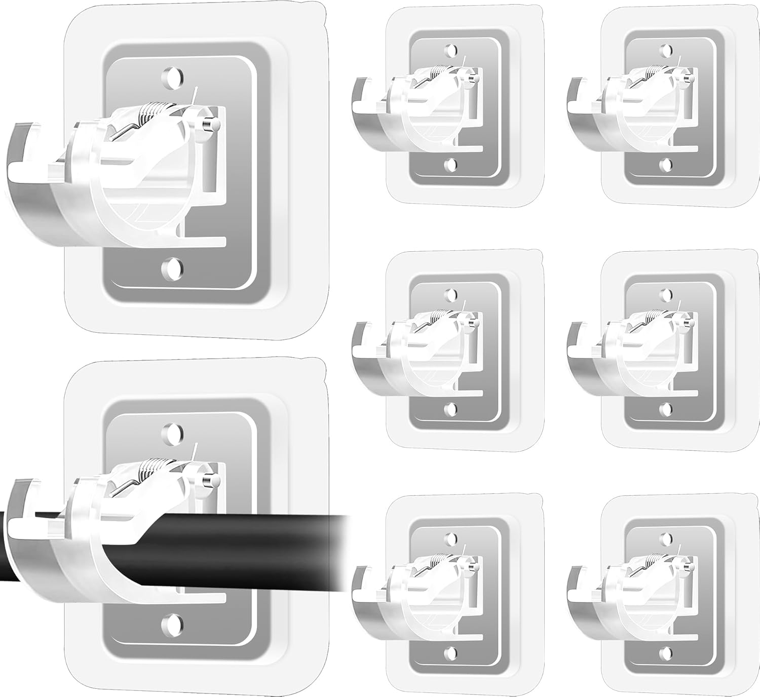 Self Adhesive Curtain Rod Brackets - Nail Free & Adjustable