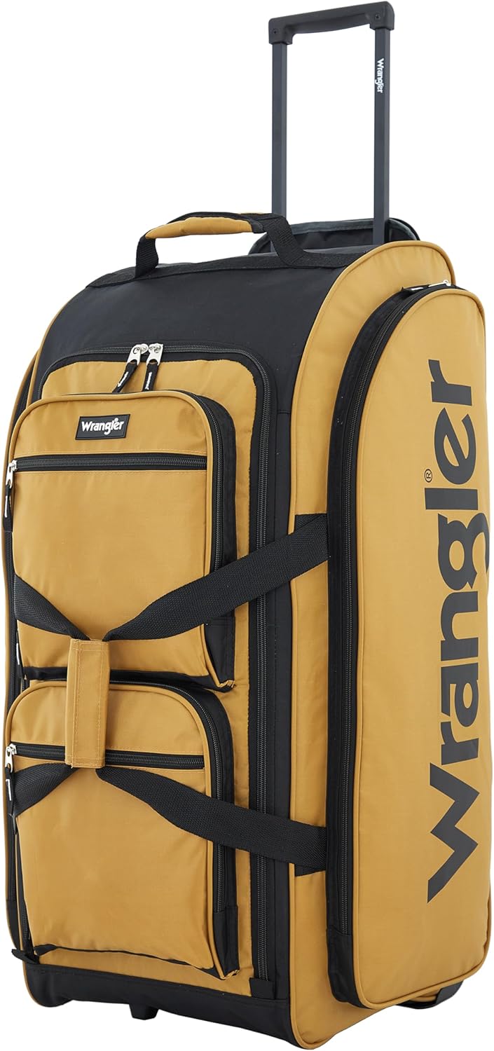 Wrangler Wesley Rolling Duffel Bag: Stylish & Durable Travel Companion
