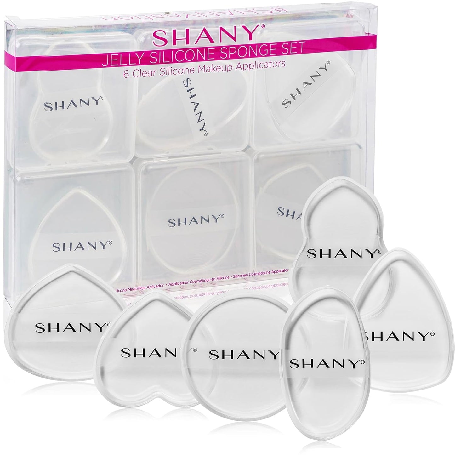 SHANY Clear Silicone Sponge Set - Flawless Makeup Blending