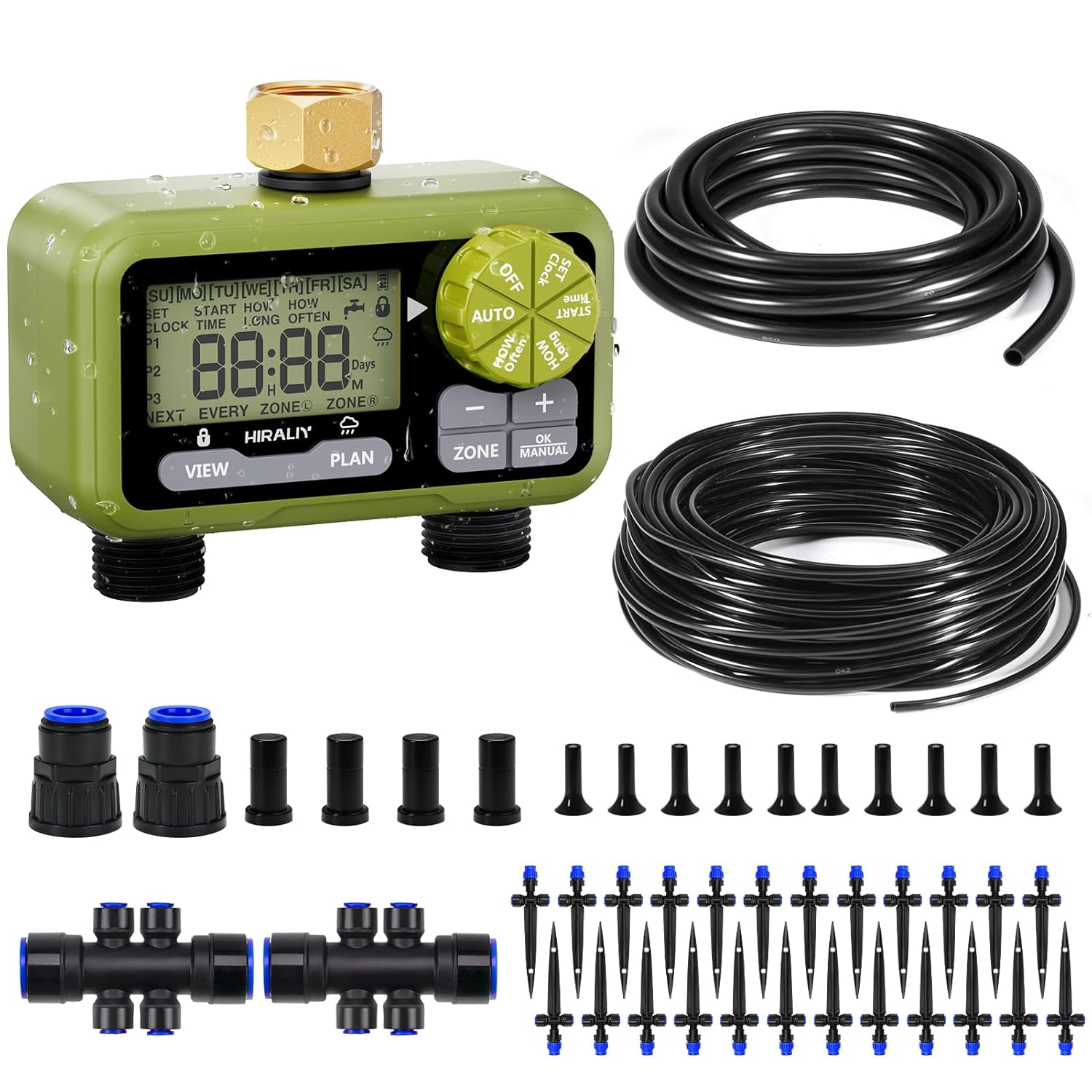 Automatic Garden Watering System with Timer for Easy Irrigation