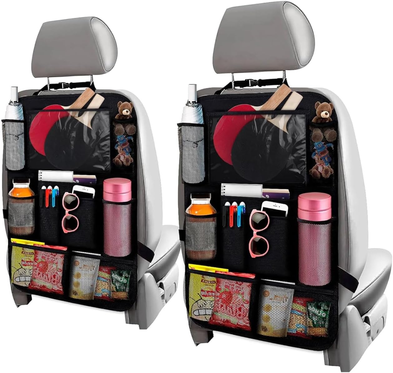 SVICHOCHKA Backseat Car Organizer Duo - Maximize Storage & Protect Seats!