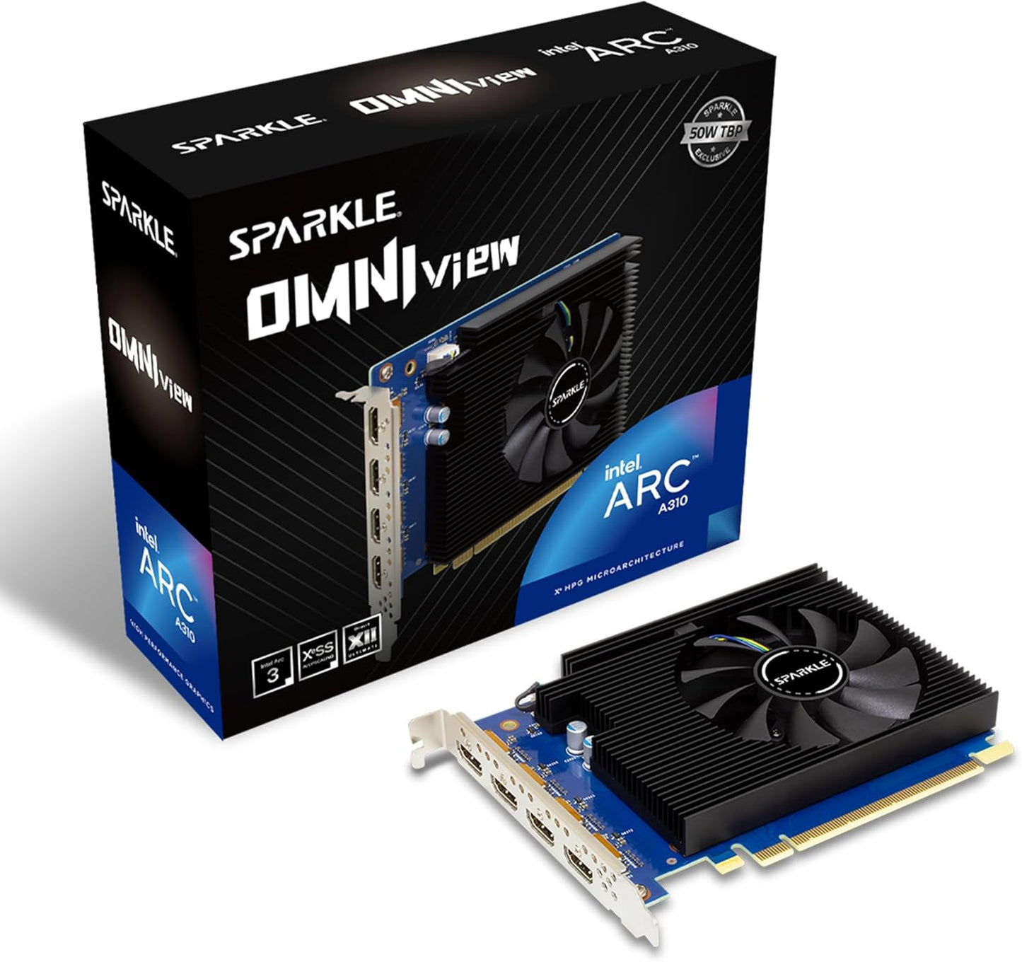 Sparkle Intel Arc A310 Omni View Graphics Card with 4GB GDDR6