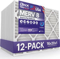 BNX TruFilter 16x20x1 MERV 8 Air Filter for Dust and Pet Hair