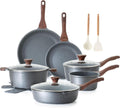 SENSARTE Nonstick Cookware Set 16-Piece for Healthy Cooking