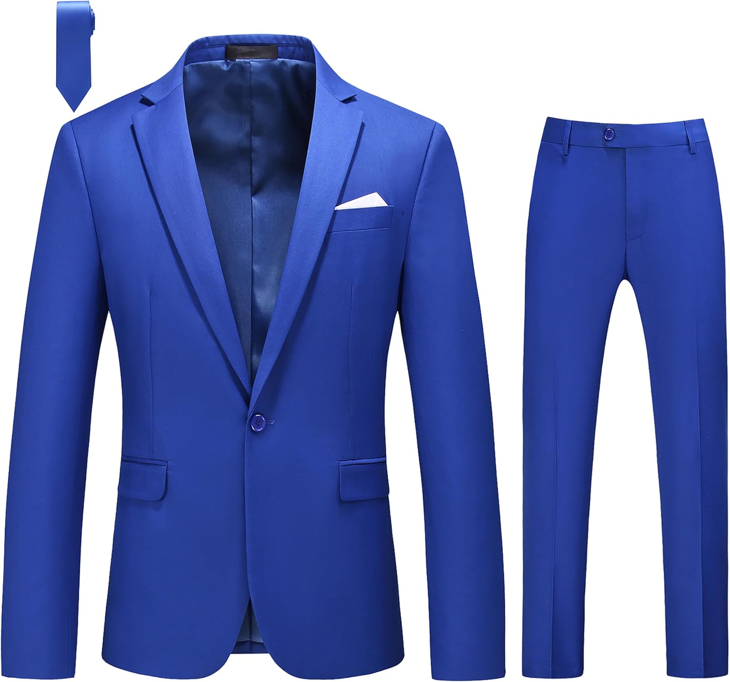 MOGU Men's Slim Fit Tuxedo Suit for Weddings and Formal Events