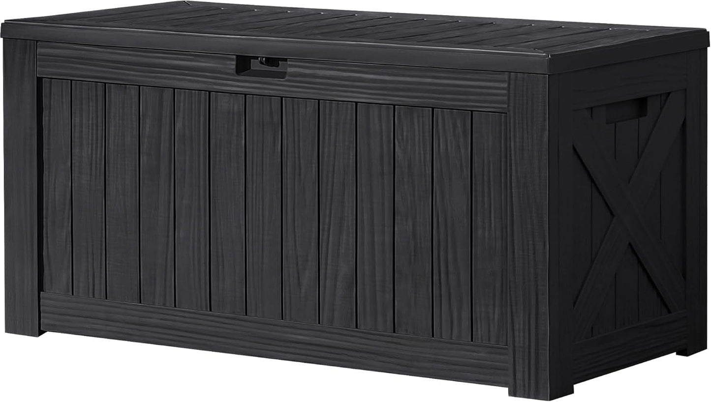 Devoko 120 Gallon Deck Box: Large Outdoor Storage Solution