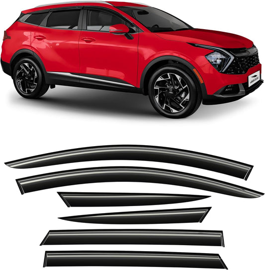 Voron Glass Rain Guards for Kia Sportage 2023-2025 - Durable Visors