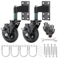 6 in Fence Gate Wheels with Brake - Heavy Duty 500lb Capacity