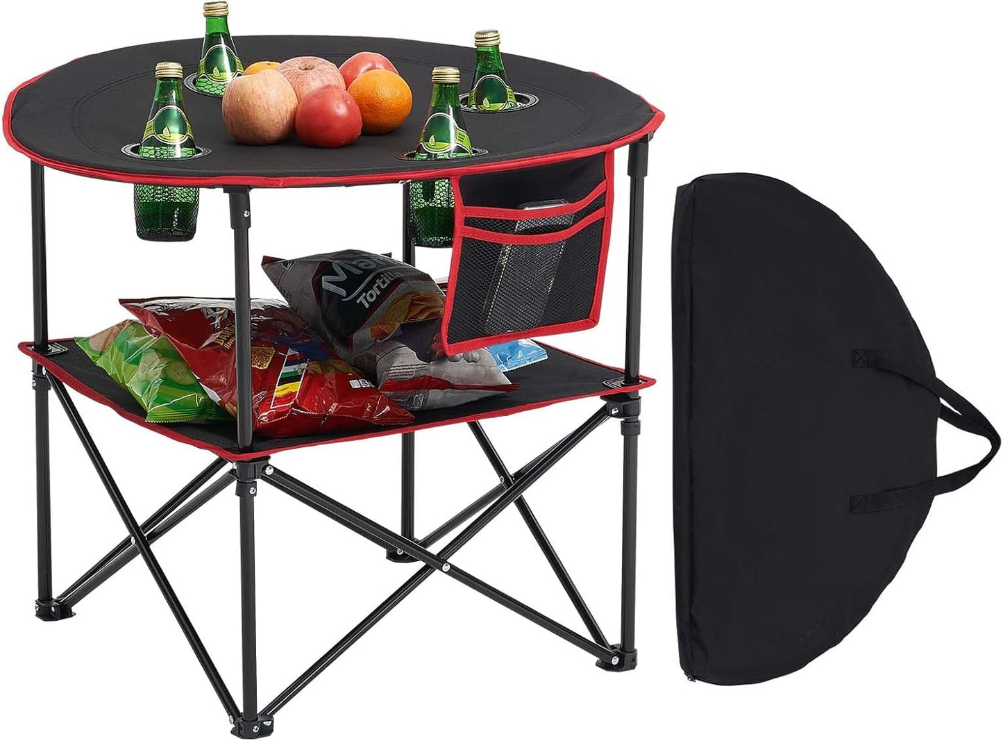VEVOR Folding Camping Table - Portable Outdoor Lightweight Table