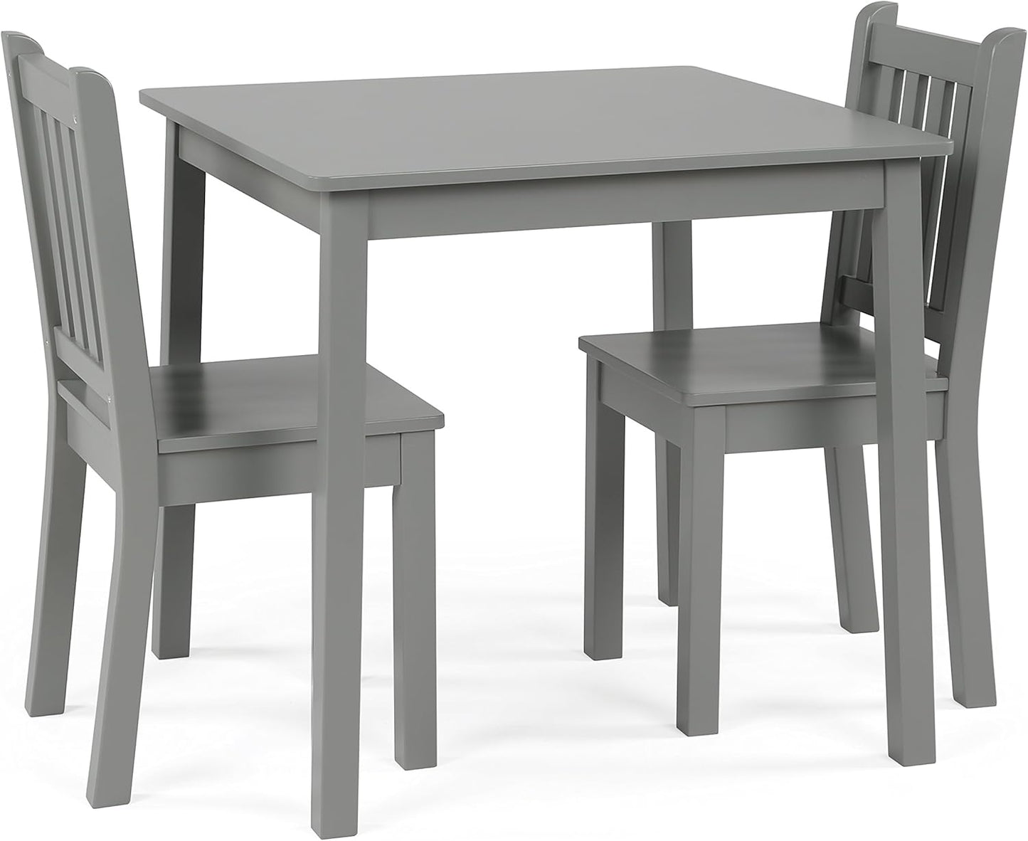 Kids Wooden Table and 2 Chairs Set for Arts and Crafts Fun