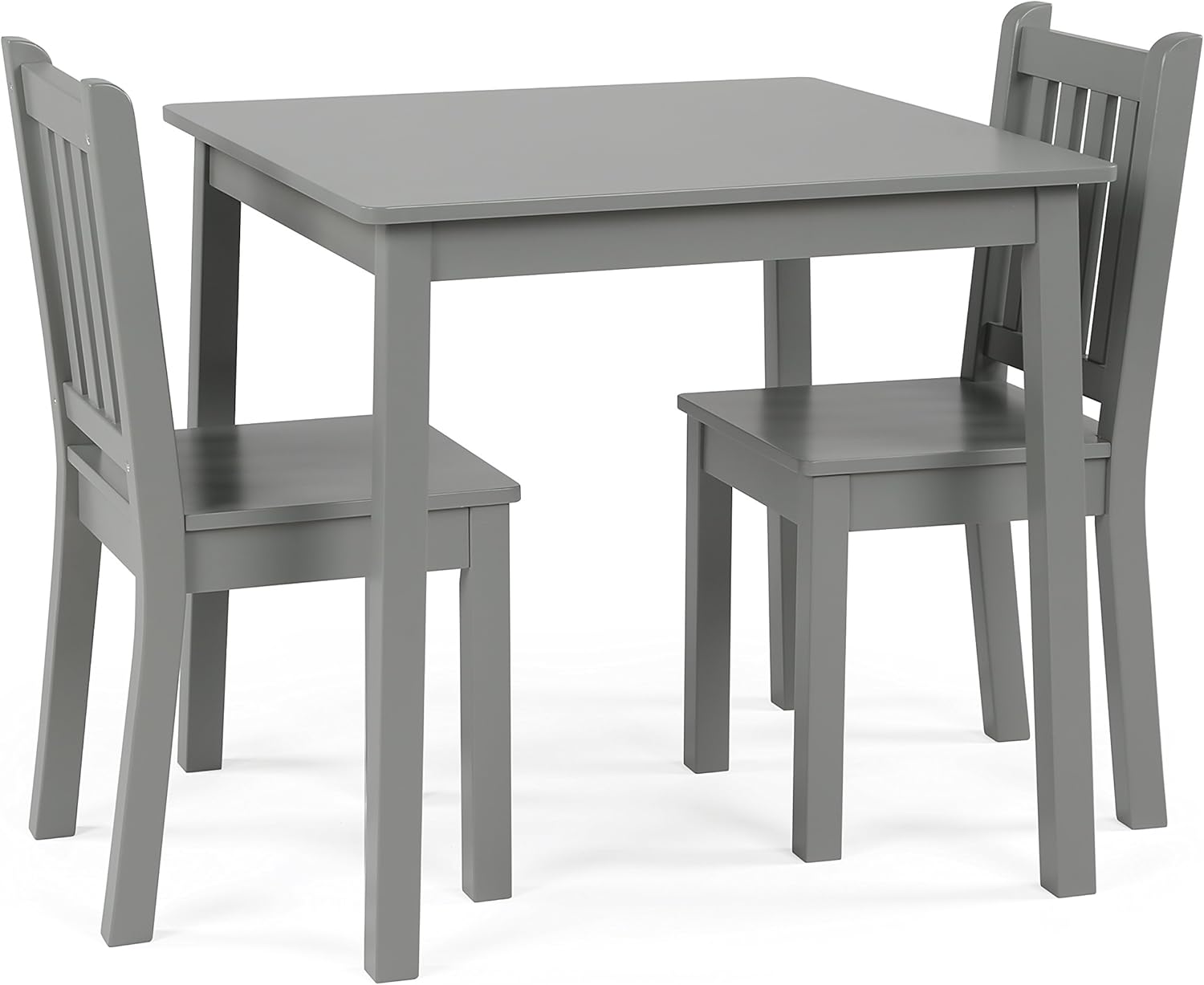 Kids Wooden Table and 2 Chairs Set for Arts and Crafts Fun