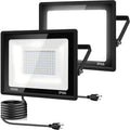 100W LED Flood Light Outdoor 2 Pack - 11000LM Daylight