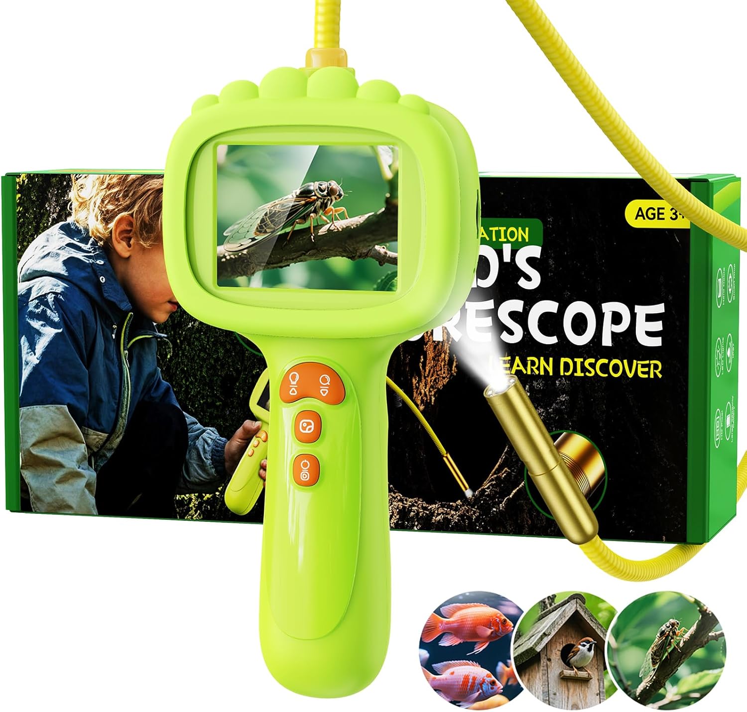 Borescope Snake Camera with Light for Kids - STEM Exploration Toy
