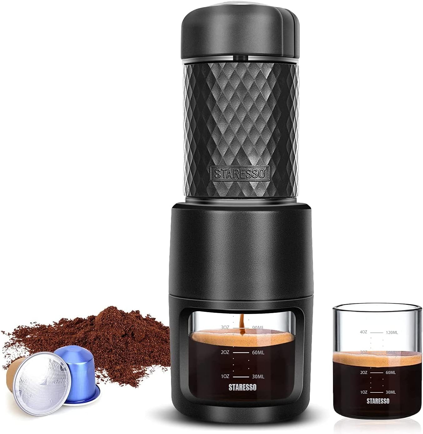 STARESSO Portable Espresso Maker - 2-in-1 Coffee Delight