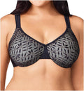 Olga Women's Sheer Leaves Minimizer Bra - Comfortable Support